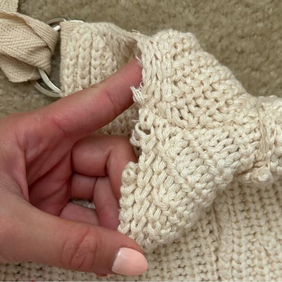 Free People Cream/Red Sweater w Heart - Picture 8 of 9